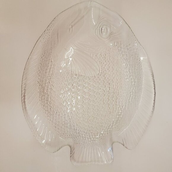 Arcoroc France Poisson Clear  Fish Serving Platter - Picture 7 of 10